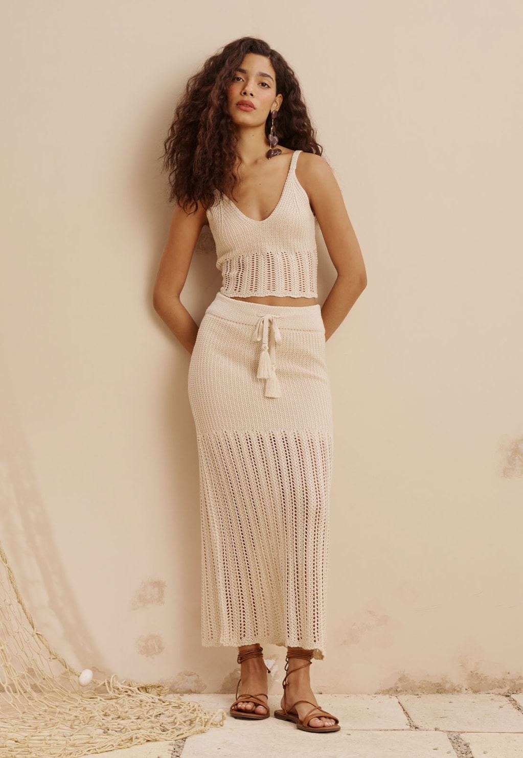 Cropped Tricot Rendado