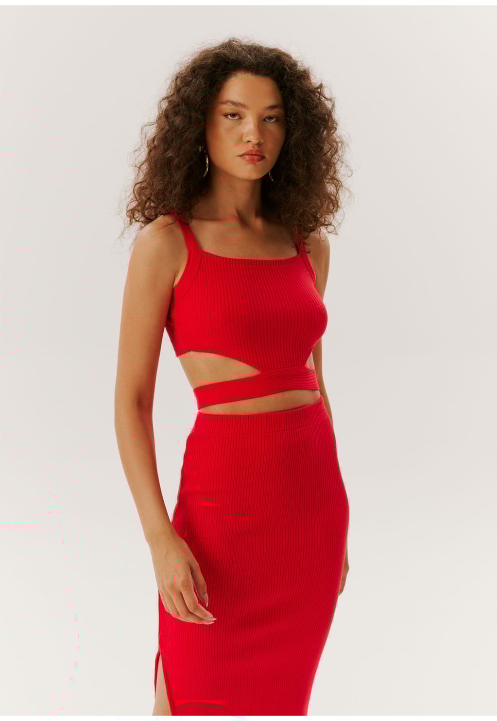 Cropped Vazado Lateral Tricot