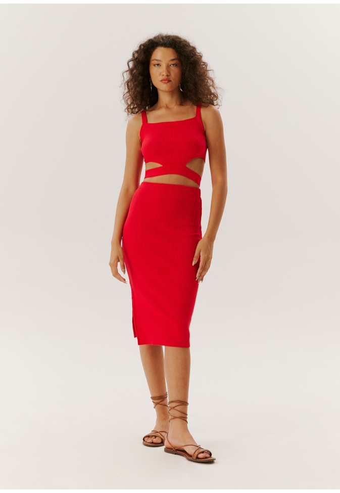 Cropped Vazado Lateral Tricot