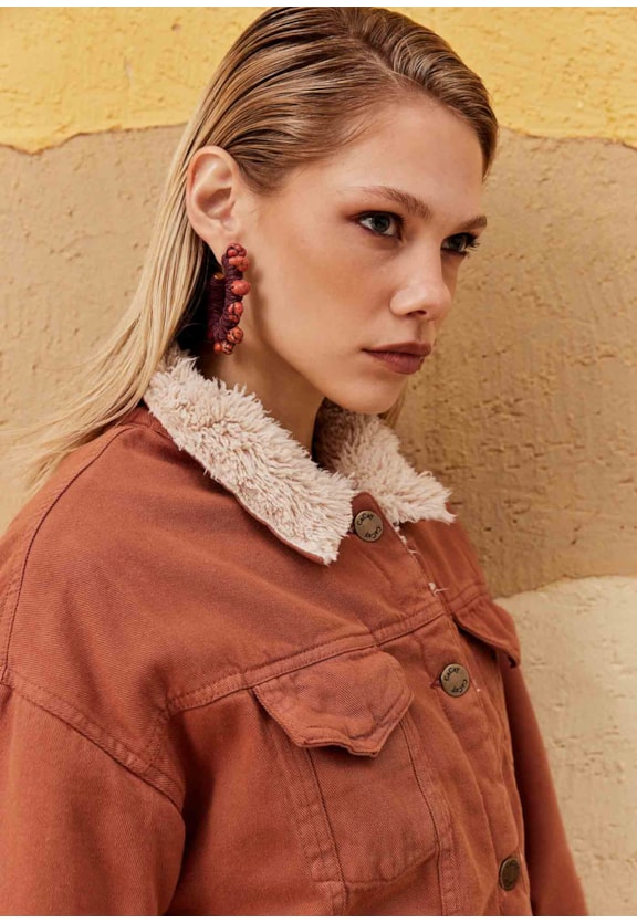 Jaqueta Dublada Sherpa Vista Traseira