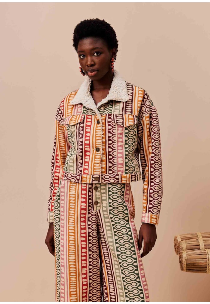 Jaqueta Dublada Sherpa Estampada Huaso