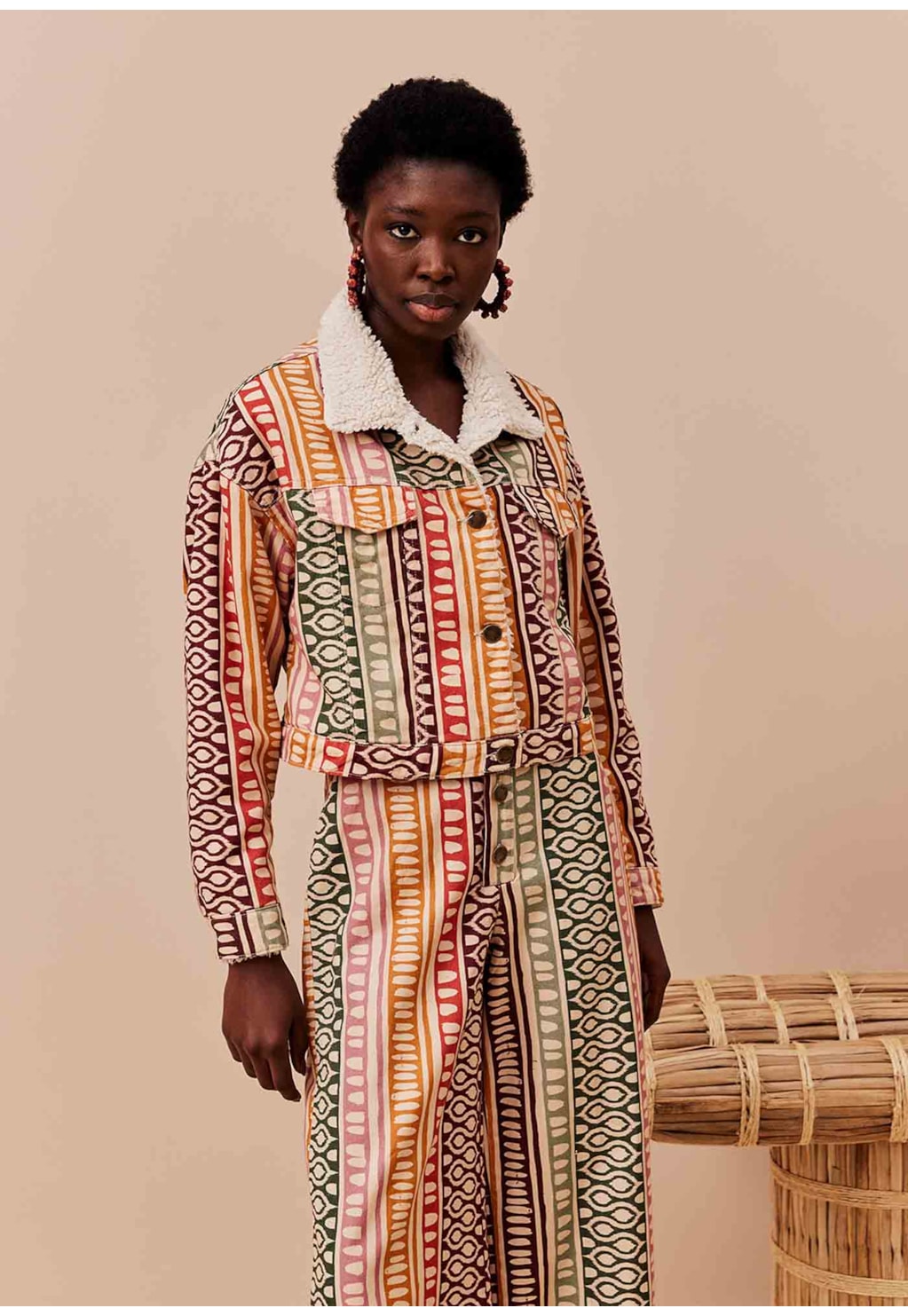 Jaqueta Dublada Sherpa Estampada Huaso