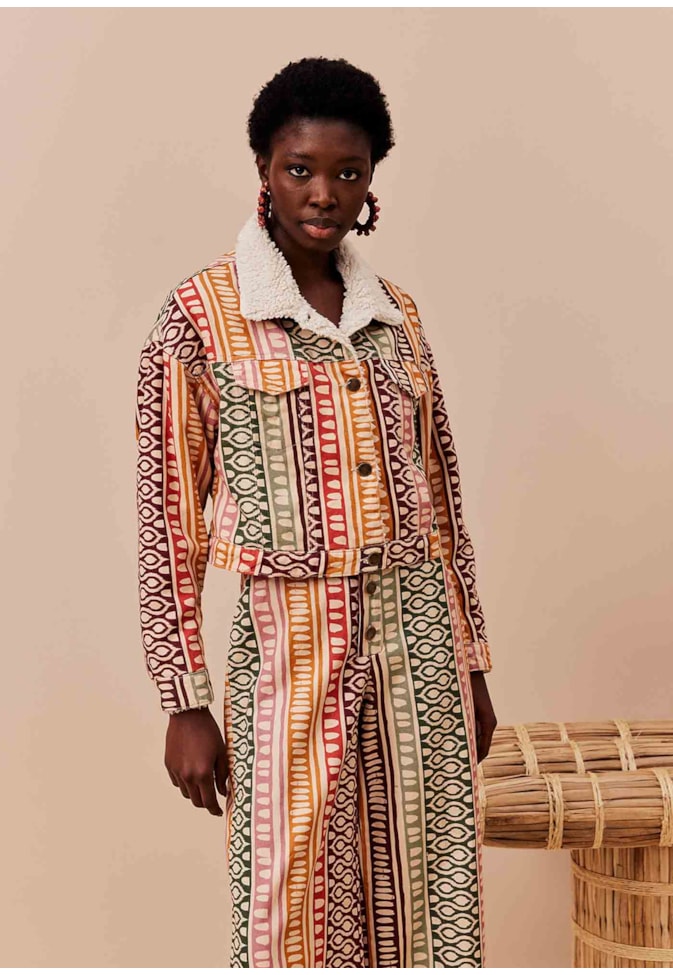 Jaqueta Dublada Sherpa Estampada Huaso