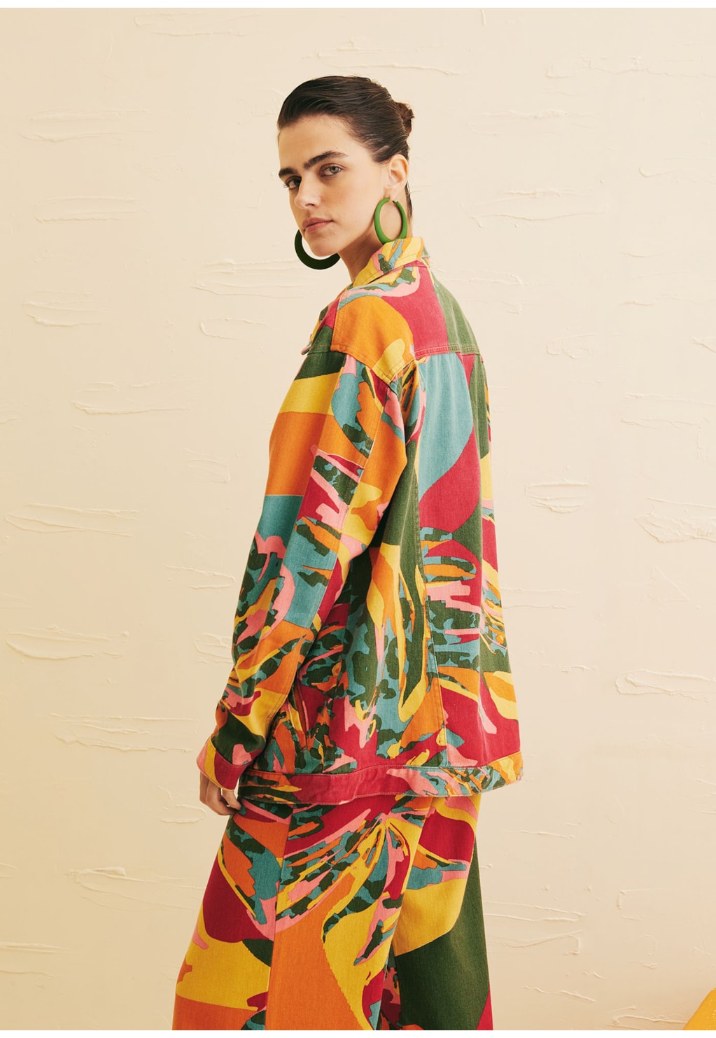 Jaqueta Oversized Estampada Costela Mexicana