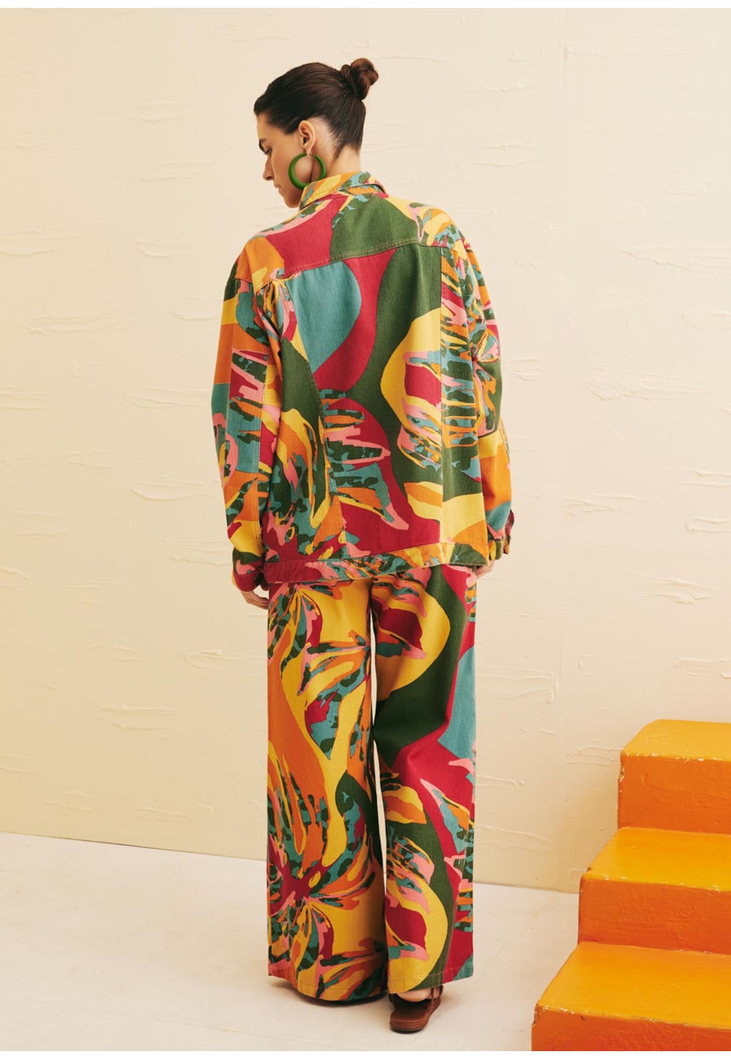 Jaqueta Oversized Estampada Costela Mexicana