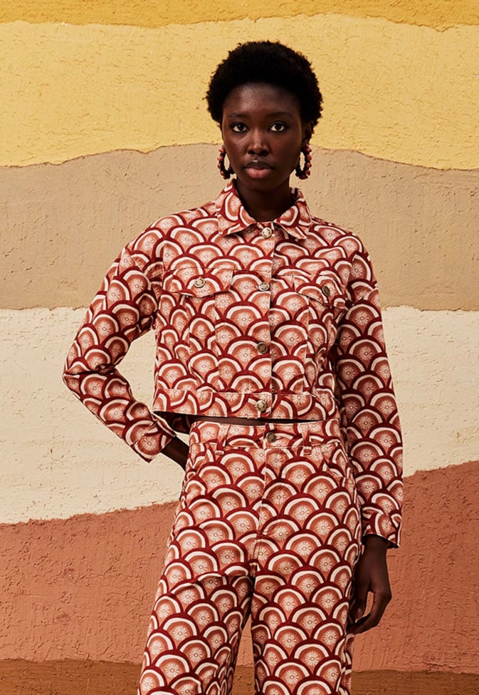 Jaqueta Sarja Estampada El Sol