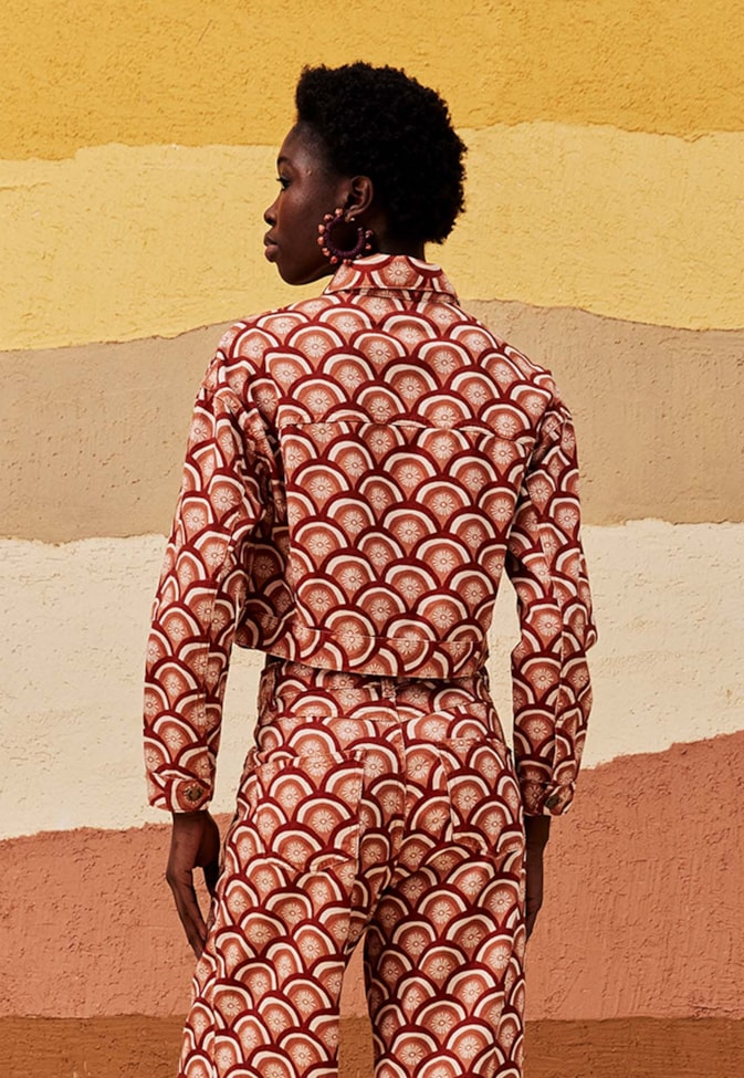 Jaqueta Sarja Estampada El Sol