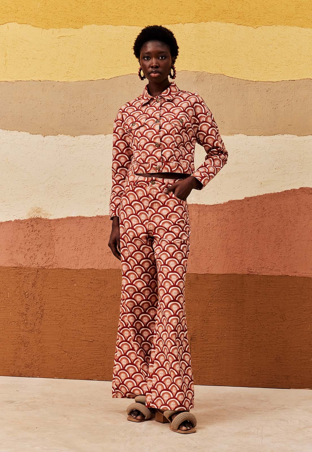 Jaqueta Sarja Estampada El Sol