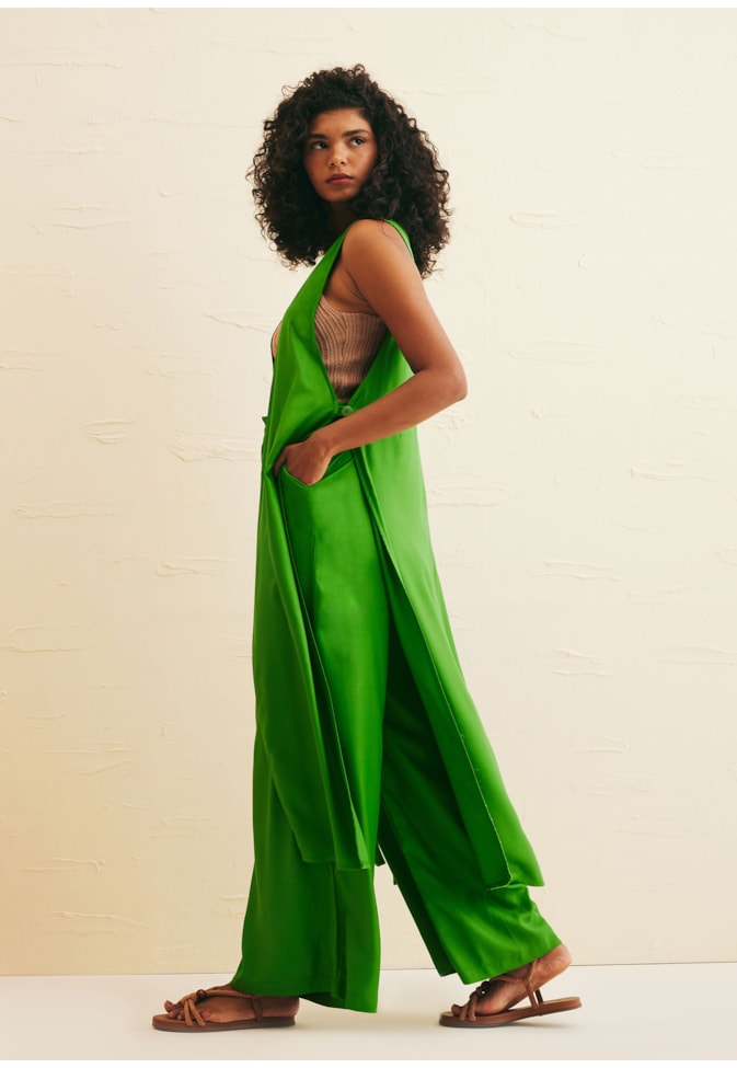 Kimono Detalhe Botão Cava