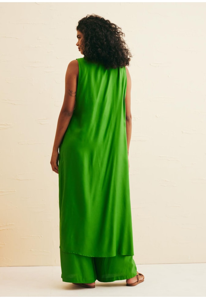 Kimono Detalhe Botão Cava