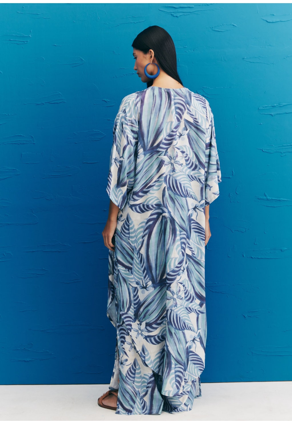 Kimono Pontas Estampado Cacau Arriba