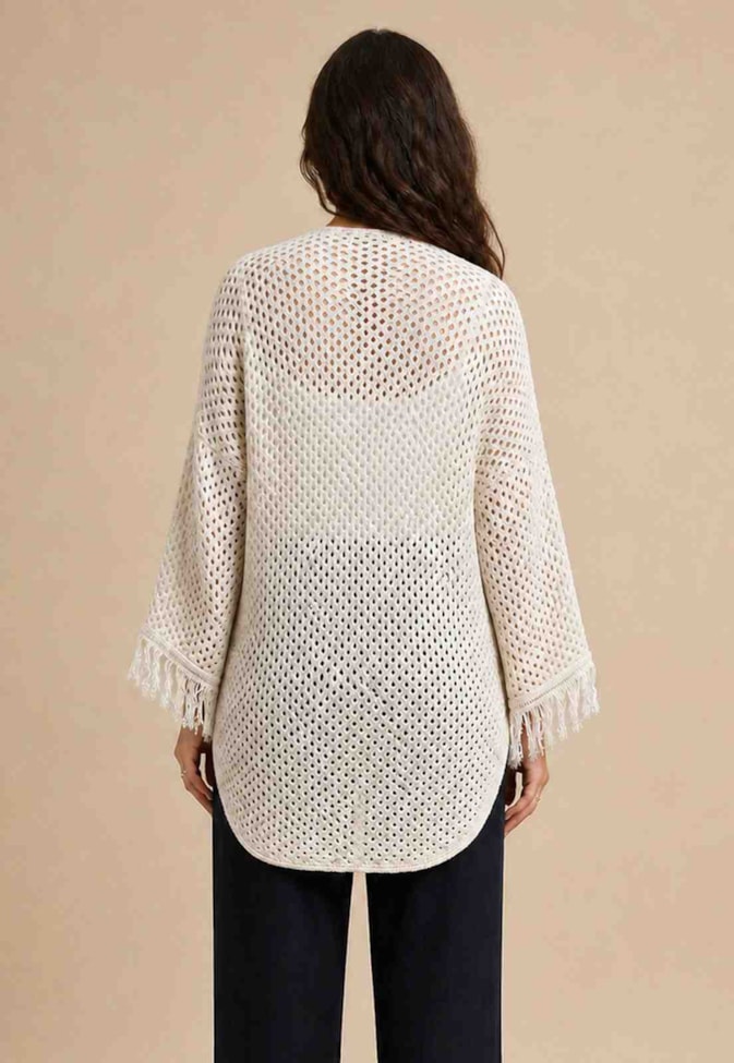 Kimono Tricot Franjas