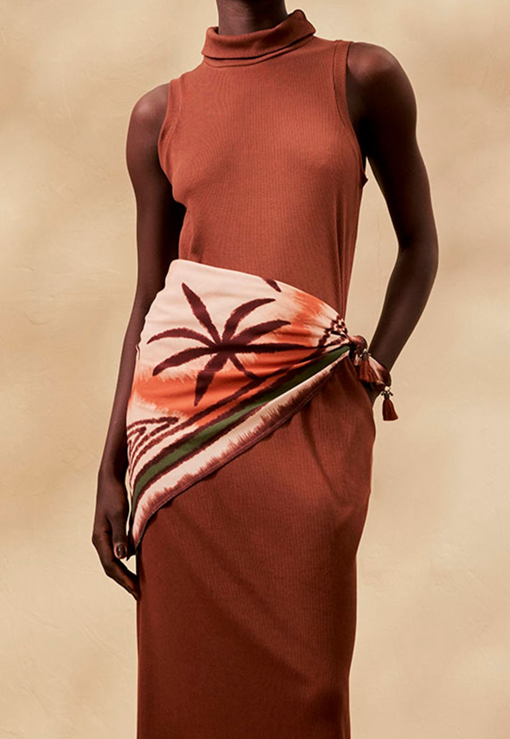 Lenço Estampado Bruma