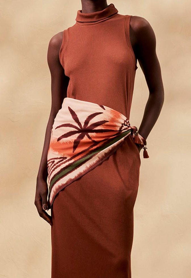 Lenço Estampado Bruma