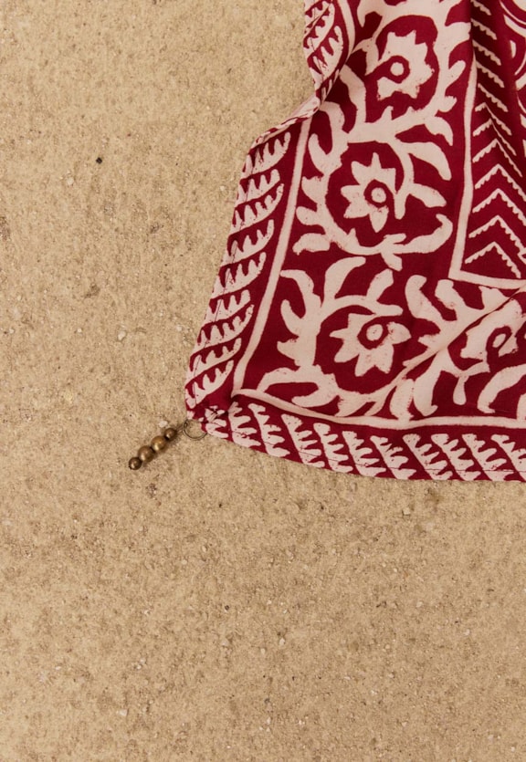 Lenço Estampado Florcita Vista Traseira