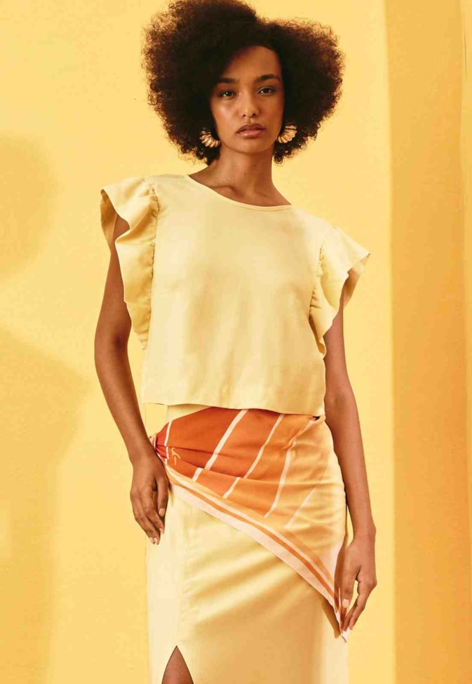 Lenço Estampado Tropicália 