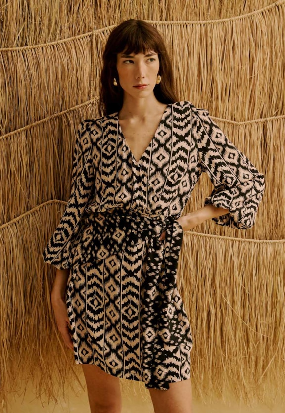 Lenço Estampado Uros Vista Frontal