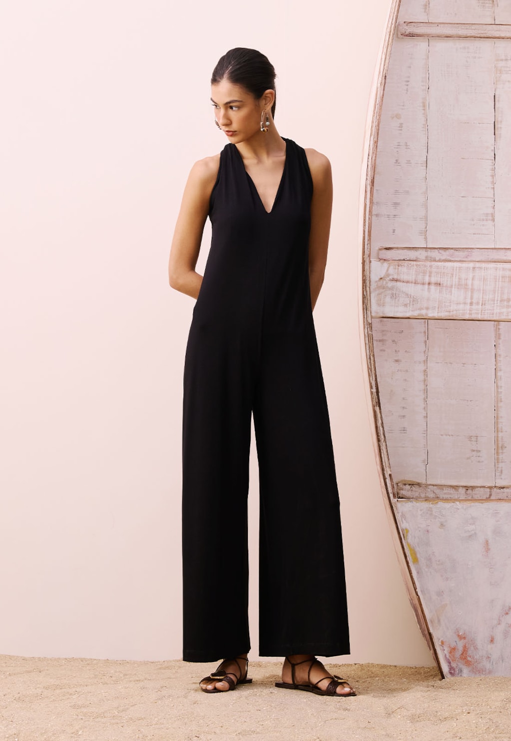 Macacão Alça Corda Costas