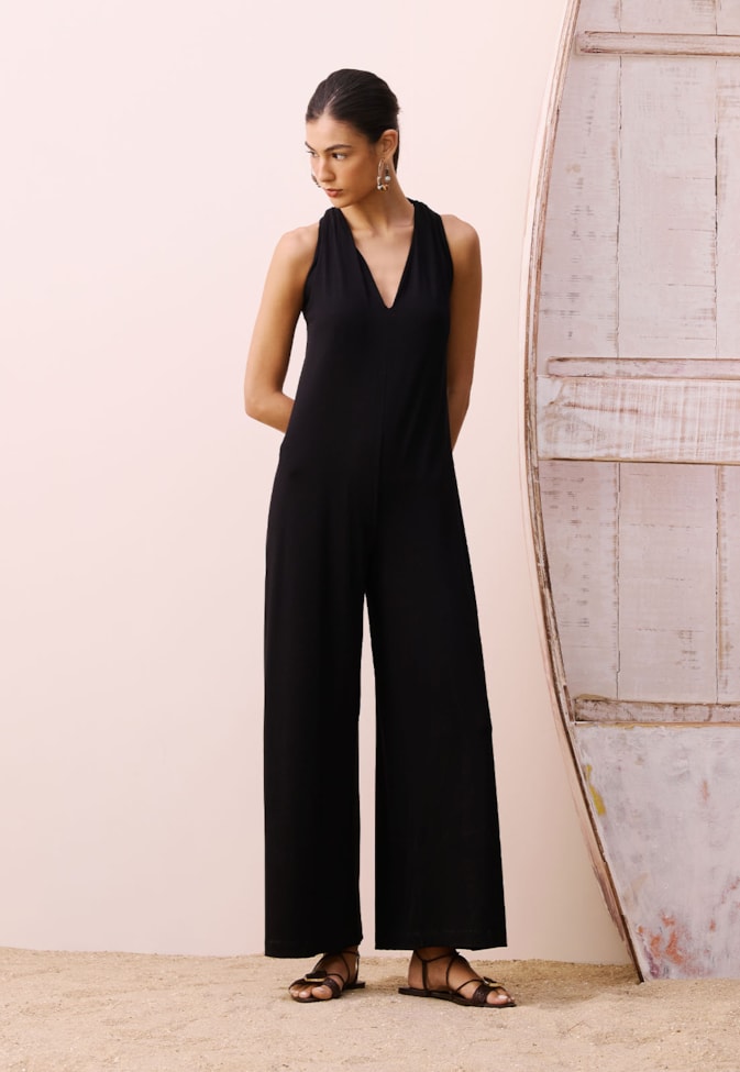 Macacão Alça Corda Costas