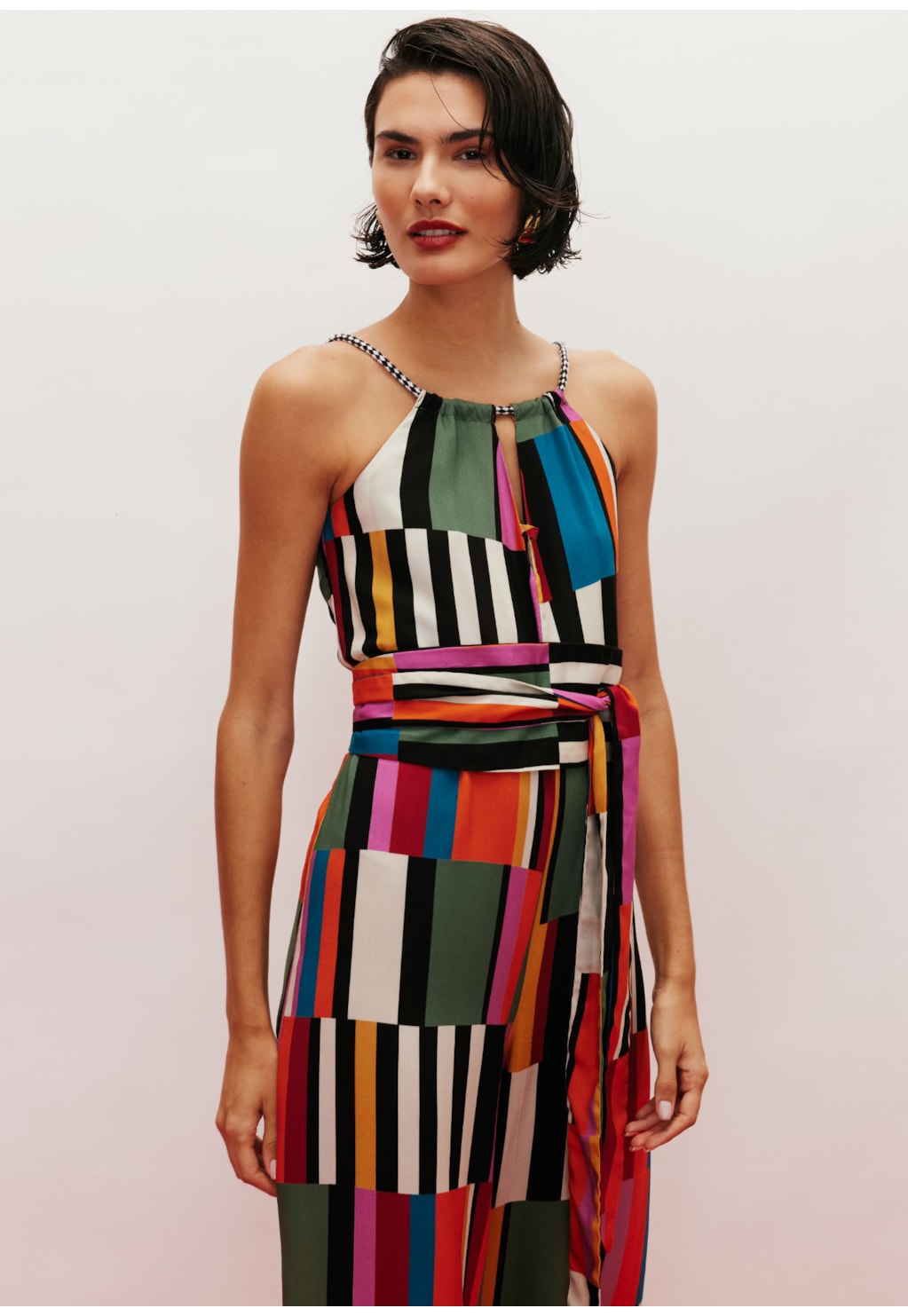 Macacão Alça Corda Estampado Frevo