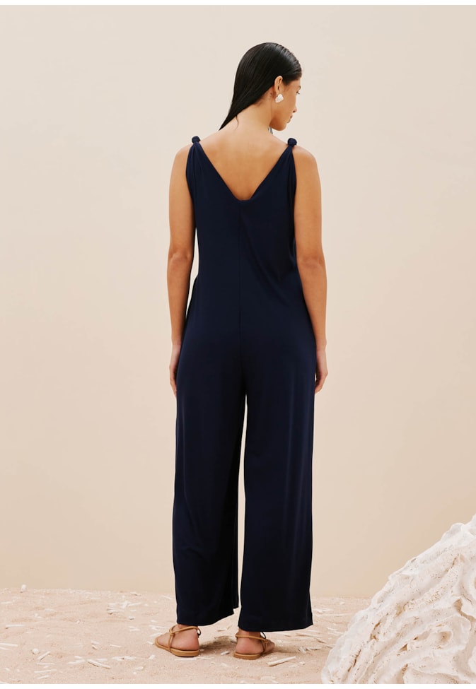 Macacão Amplo Alça Nó