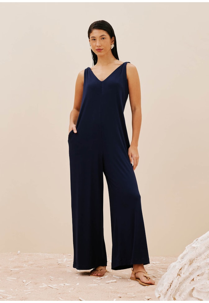 Macacão Amplo Alça Nó