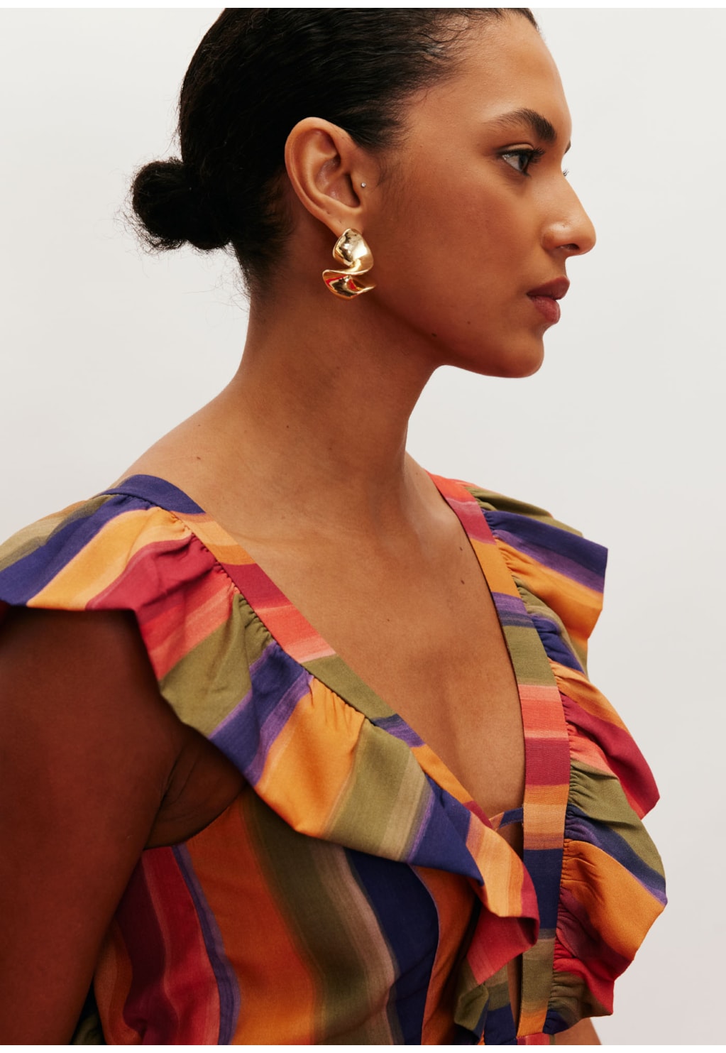 Macacão Amplo Babadinho Estampado Xaxado