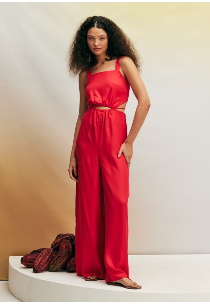 Macacão Amplo Detalhe Túnel Liso