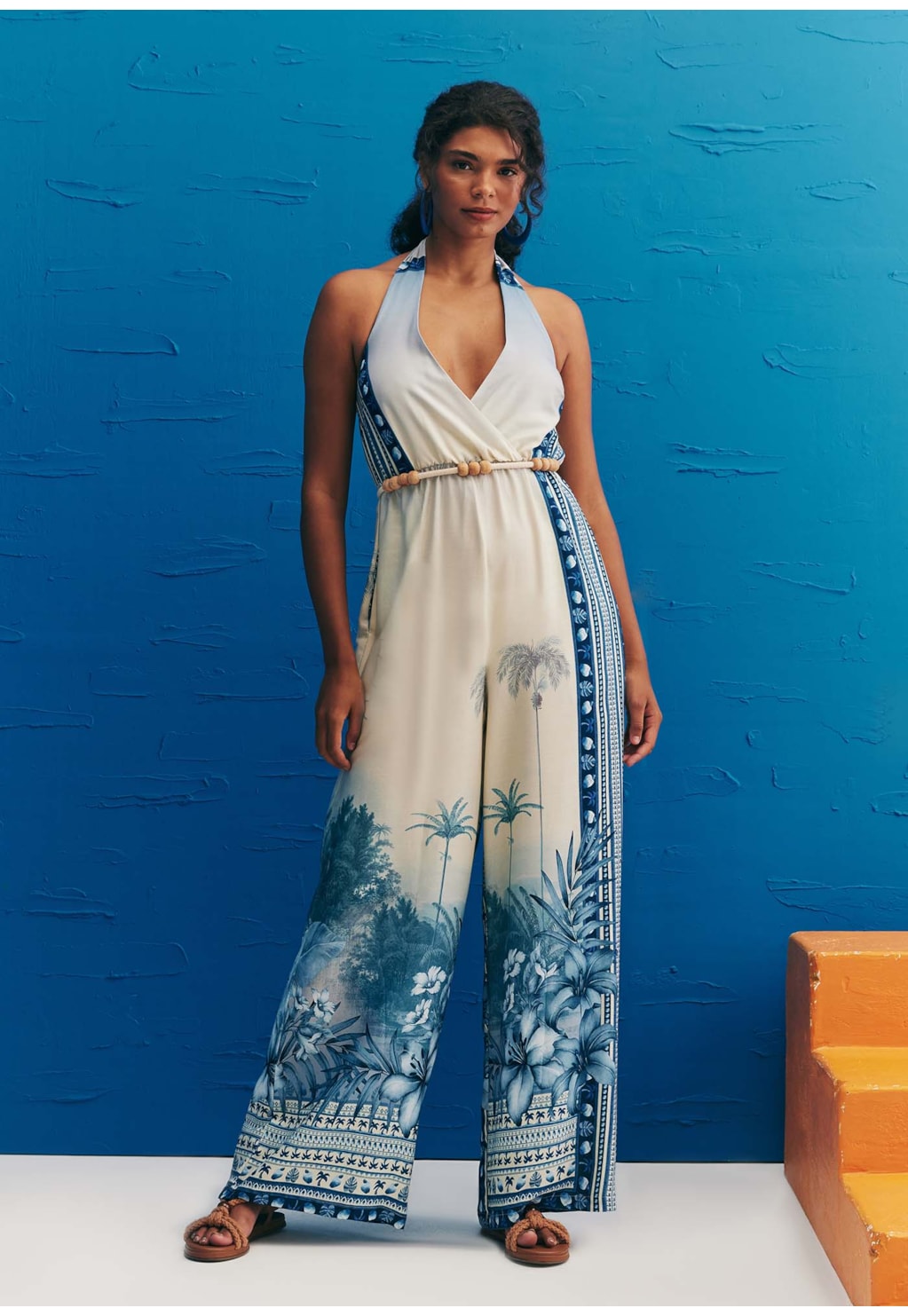 Macacão Amplo Estampado San Andres