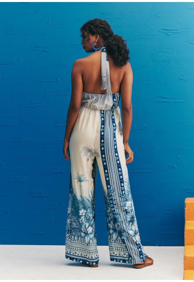 Macacão Amplo Estampado San Andres