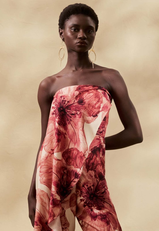 Macacao Babado Estampado Ancocha