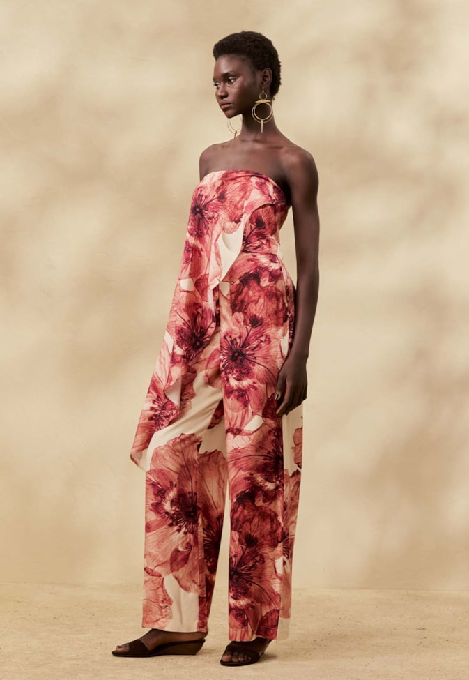 Macacao Babado Estampado Ancocha