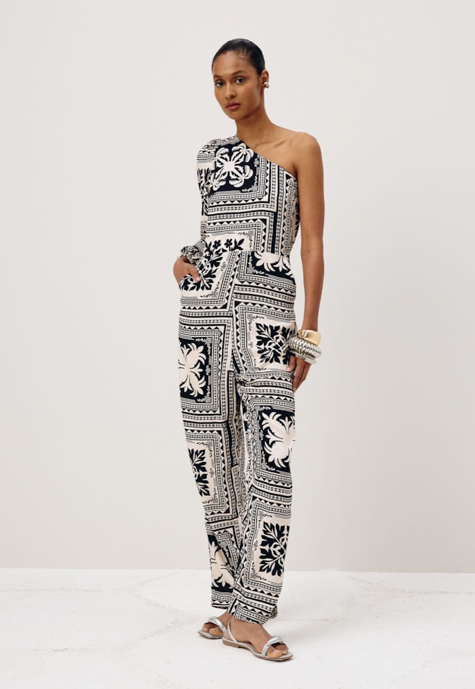 Macacão Cenoura Estampado Maia