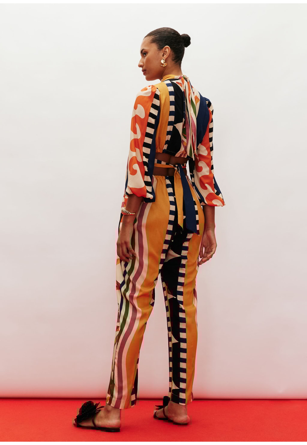 Macacão Cenoura Golinha Alta Estampa Samba