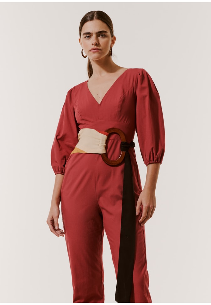 Macacão Cenoura Manga