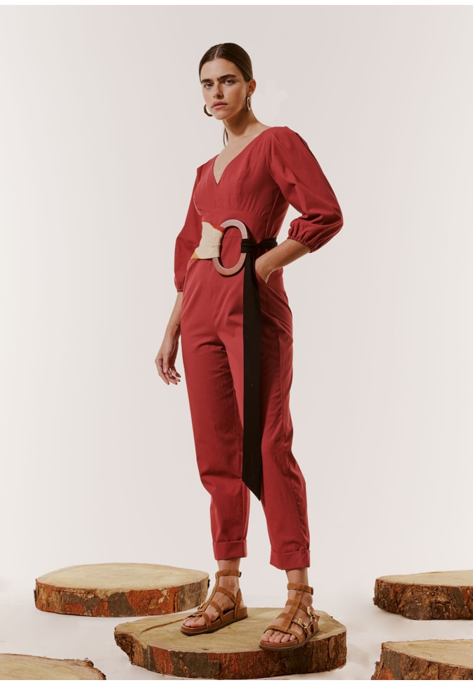 Macacão Cenoura Manga