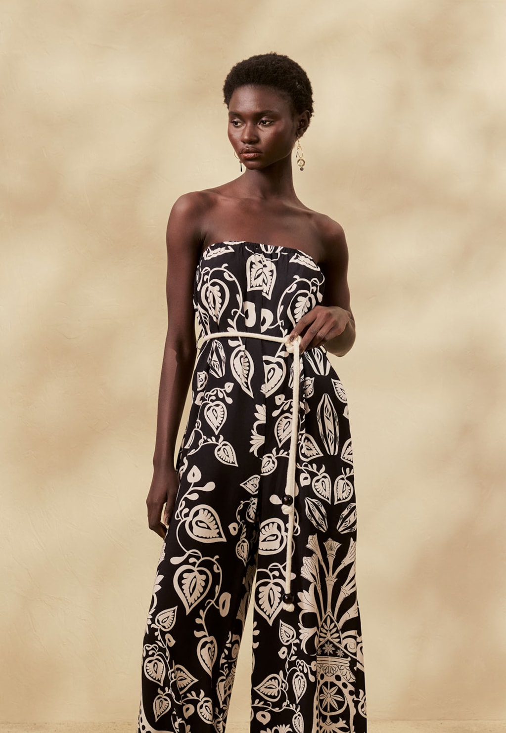 Macacão Com Corda Estampado Cacau Rei