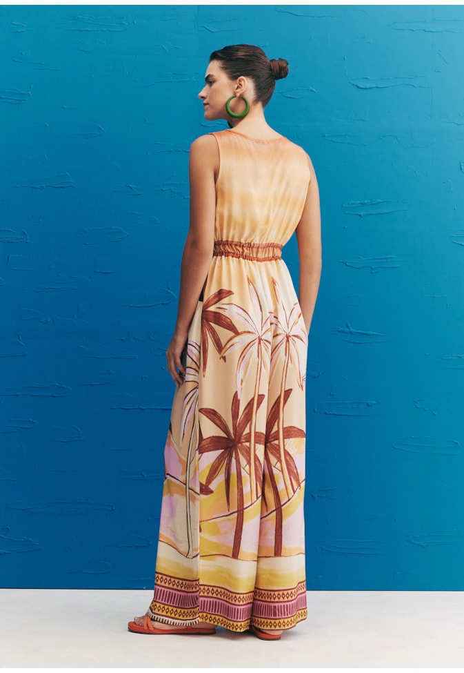 Macacão Decote Estampado El Coquito