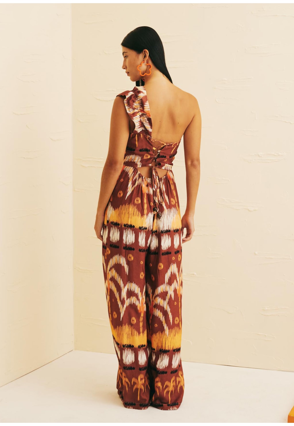 Macacão Detalhe Alça Estampado Huacachina