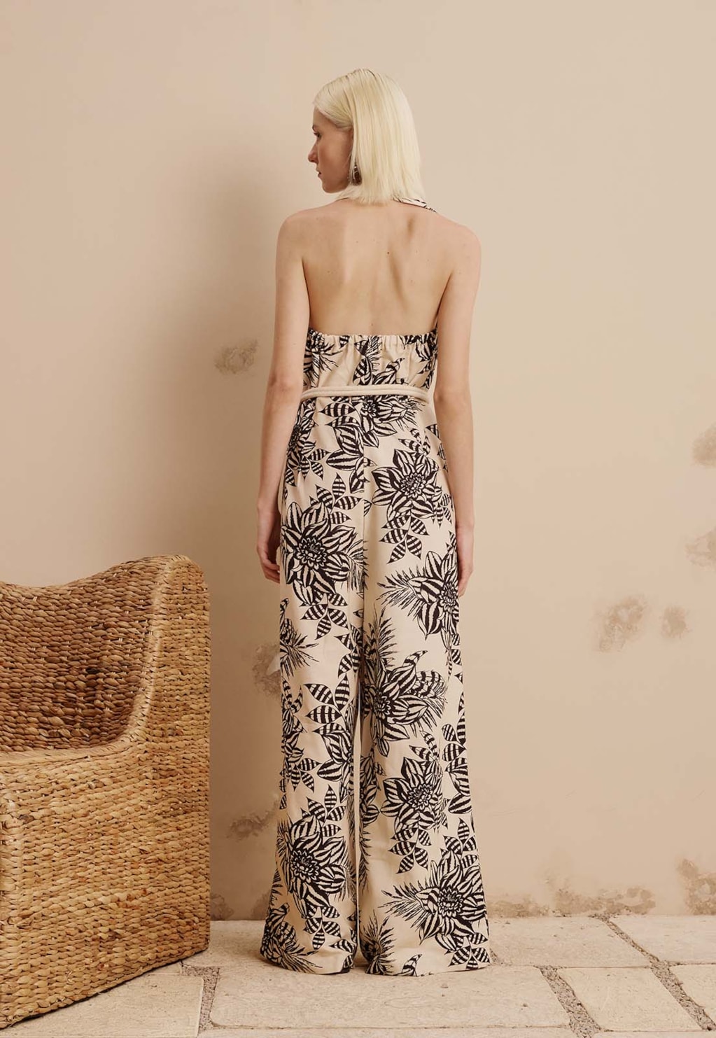 Macacão Detalhe Golão Estampado Carajas