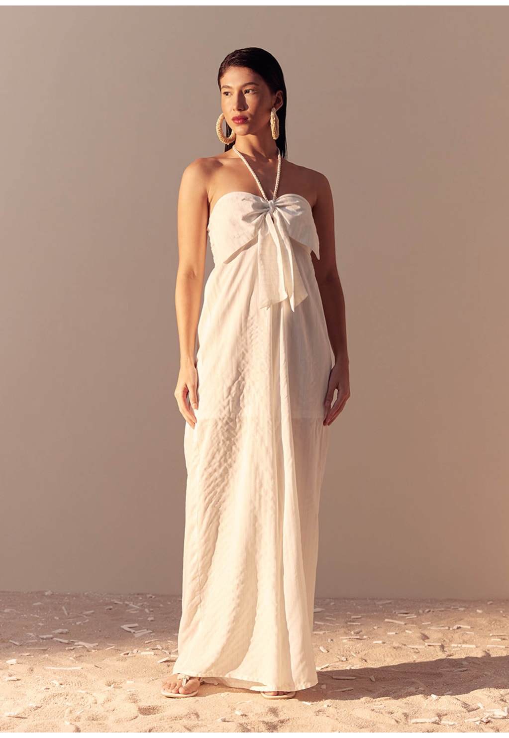 Macacão Detalhe Laço e Tira Lurex