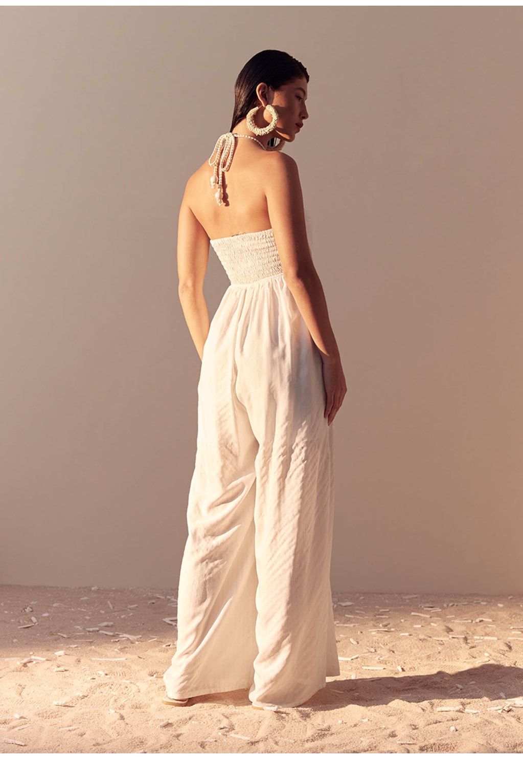 Macacão Detalhe Laço e Tira Lurex