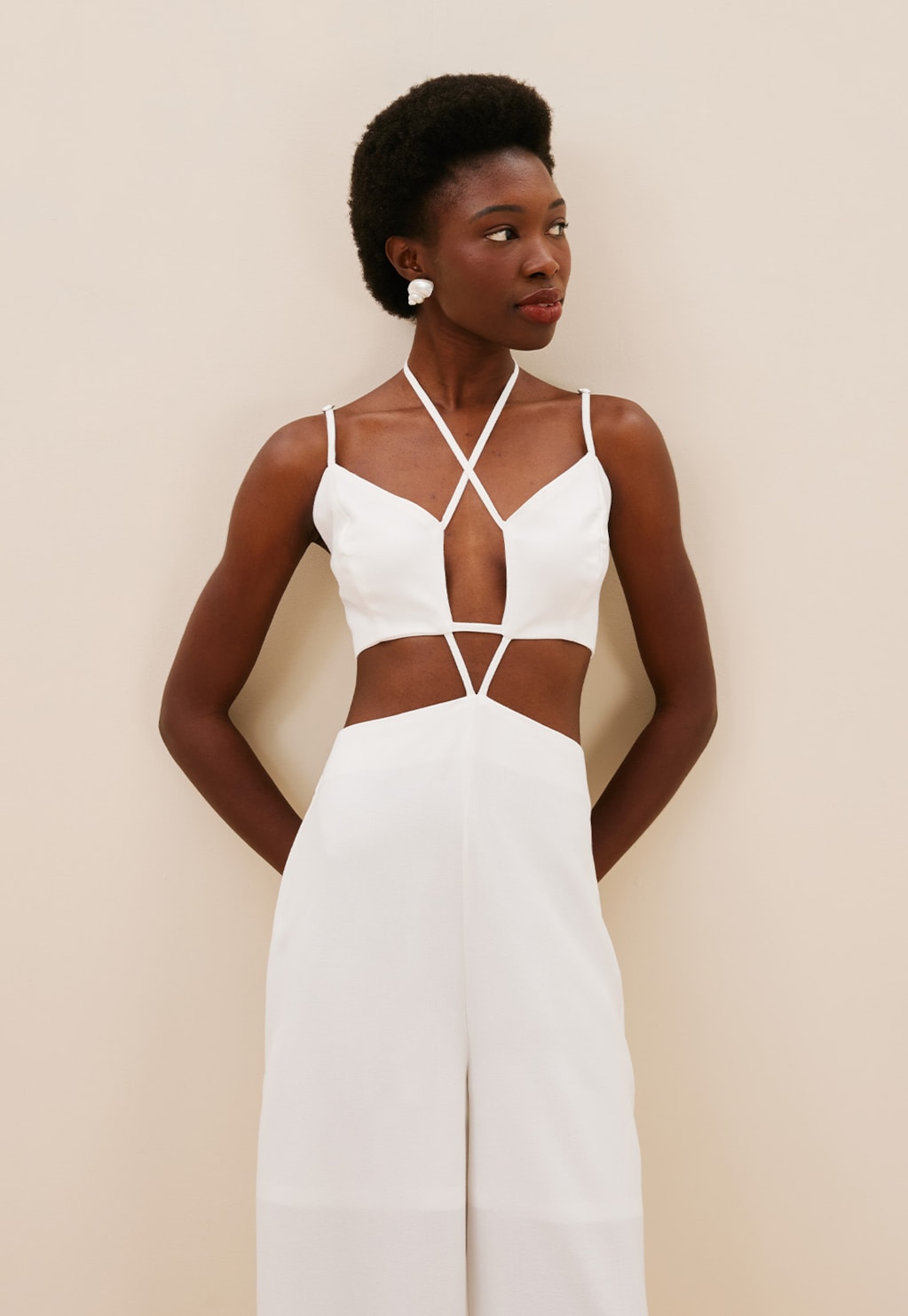 Macacão Detalhe Viés Frontal