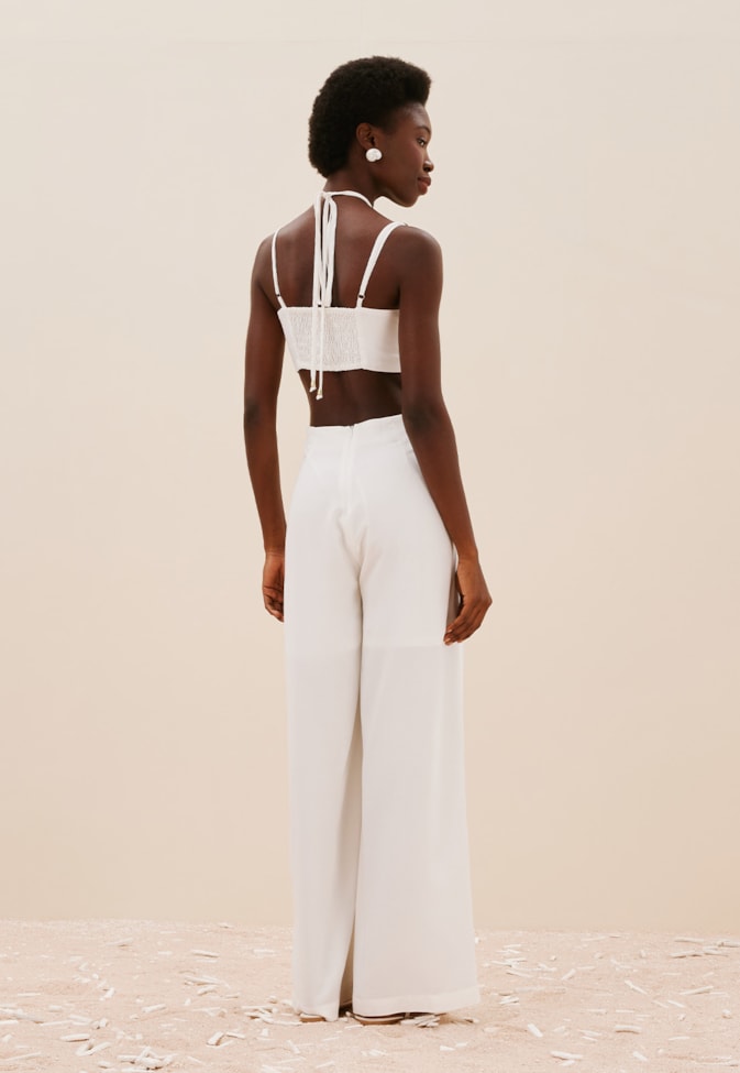 Macacão Detalhe Viés Frontal