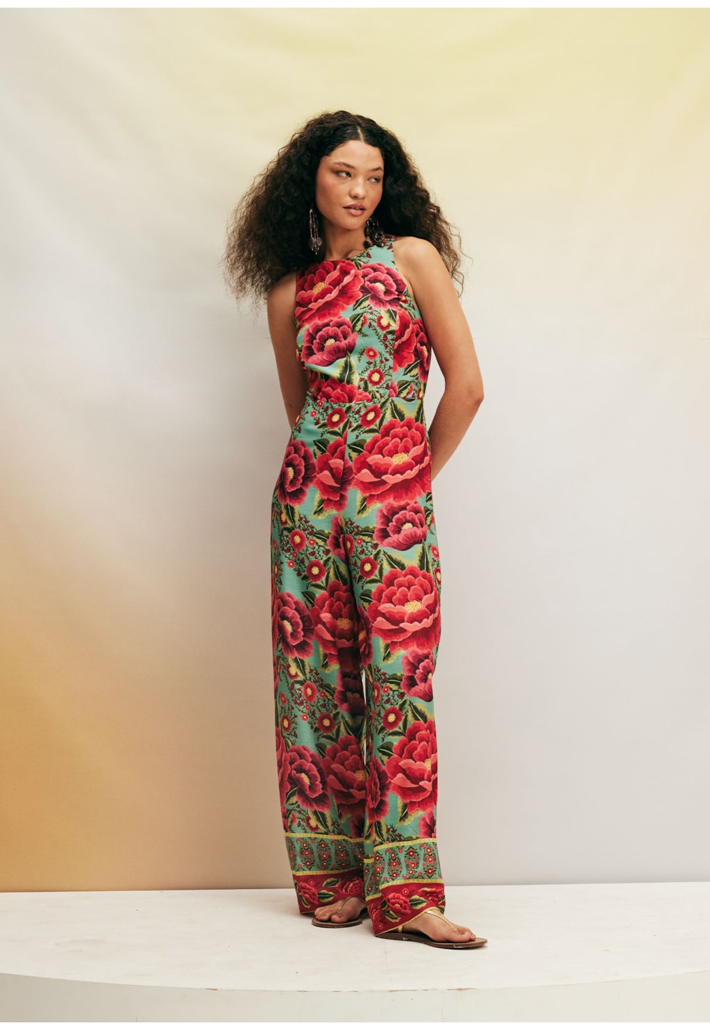 Macacão Estampado Flor Paraense