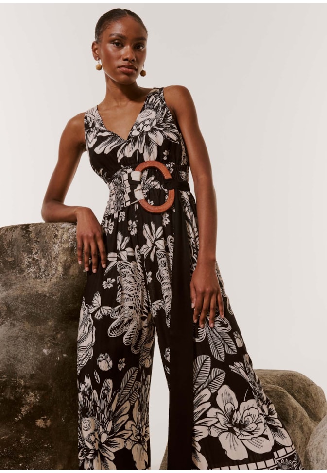 Macacão Estampado Pradaria