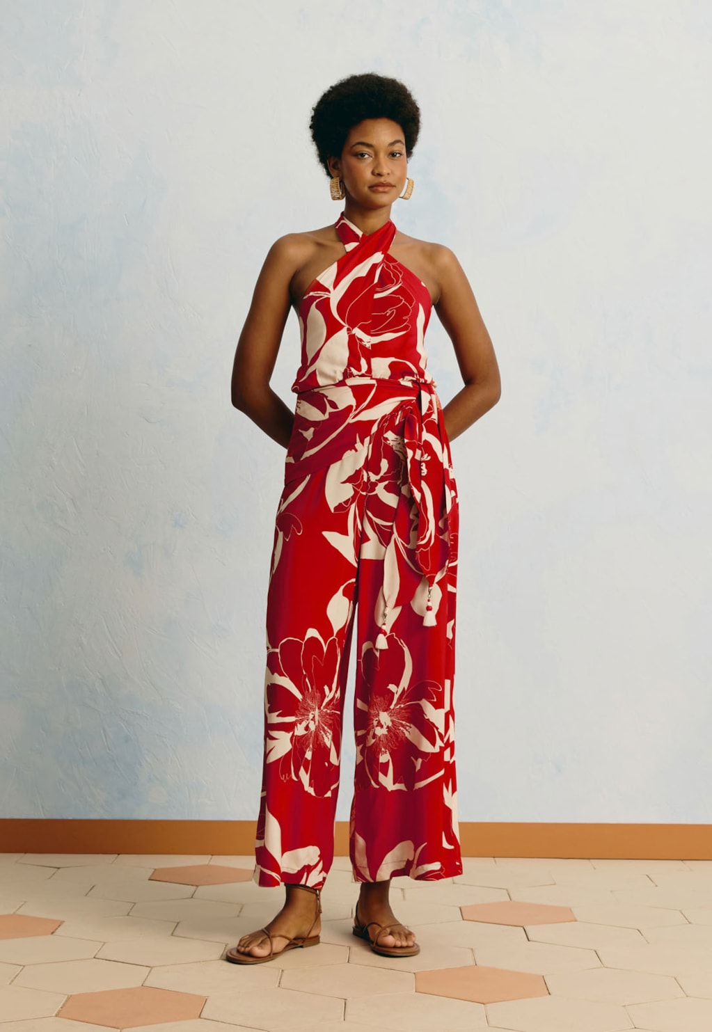 Macacão Faixa Estampado Colombiana