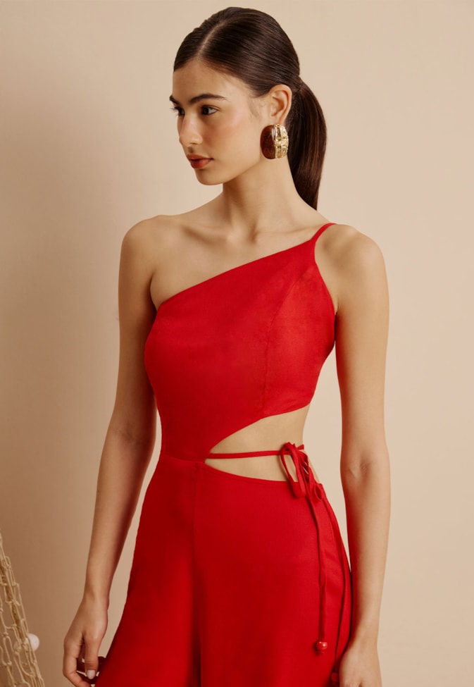 Macacão Flare Cut-Out