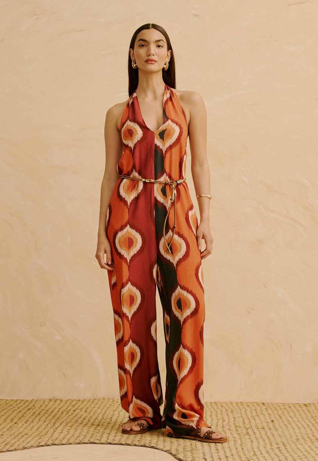 Macacão Frente Única Estampado Taquile