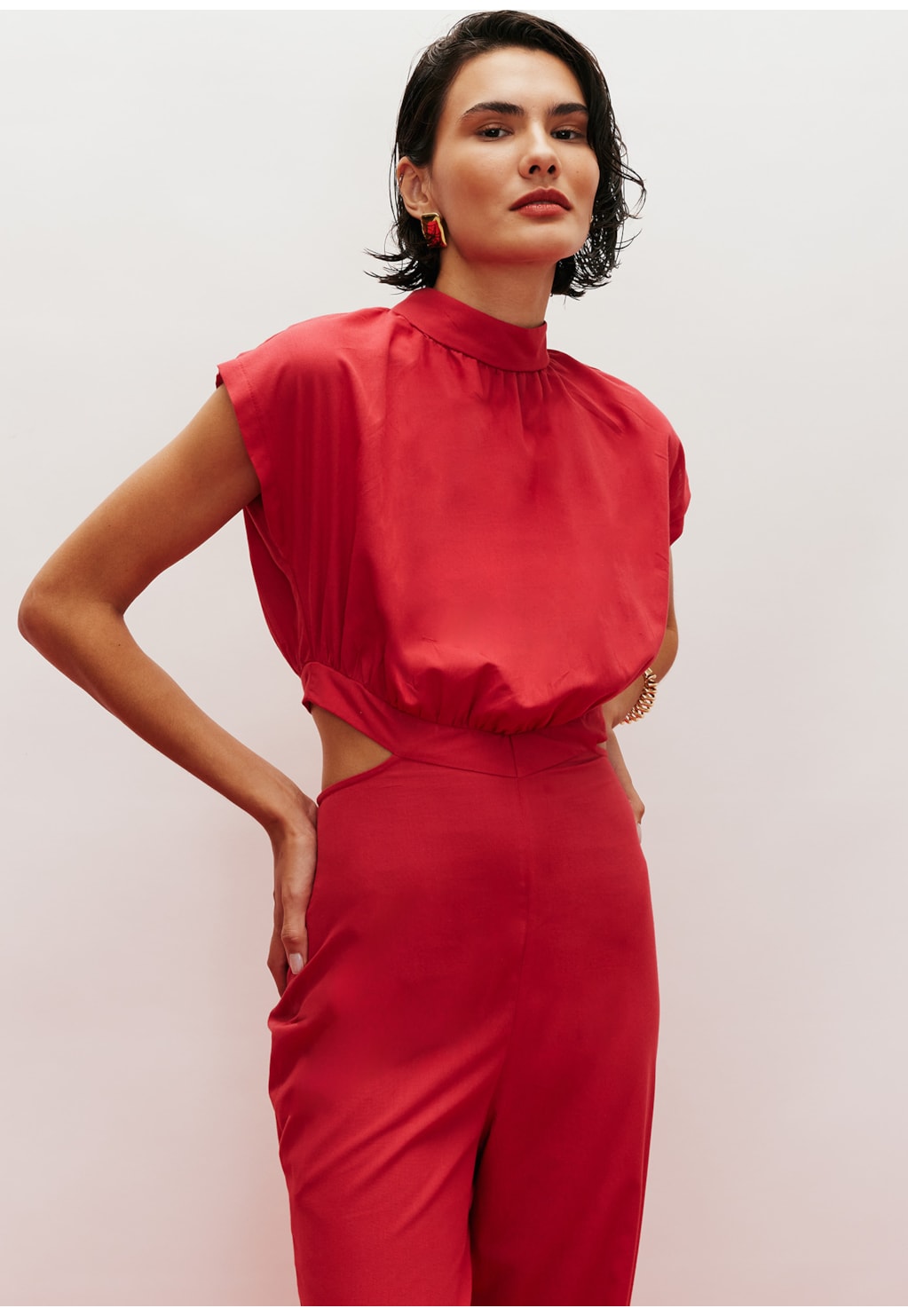 Macacão Golinha alta liso